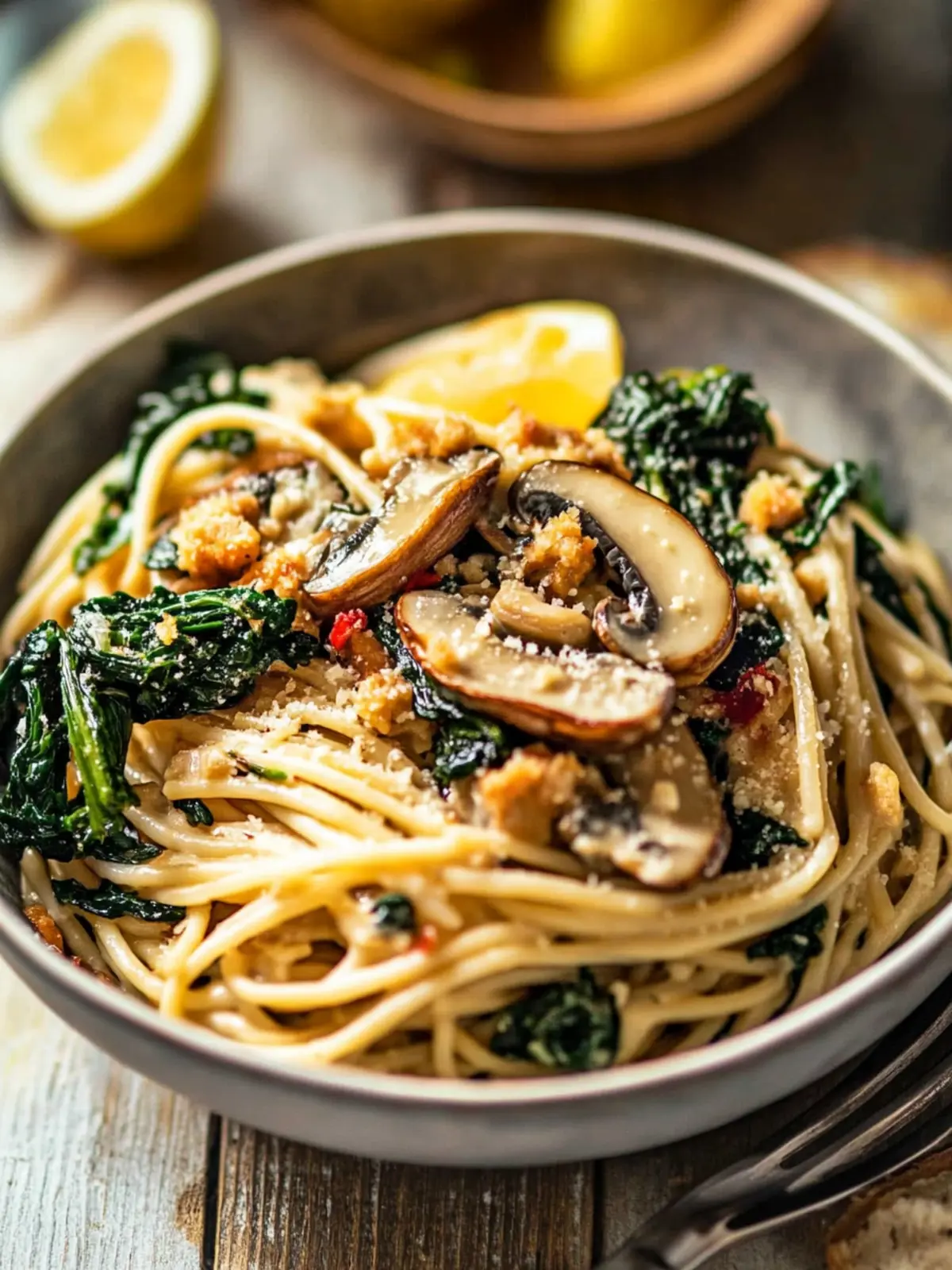Creamy King Oyster Mushroom Pasta in 15 Minutes Flat 4 Creamy King Oyster Mushroom Pasta