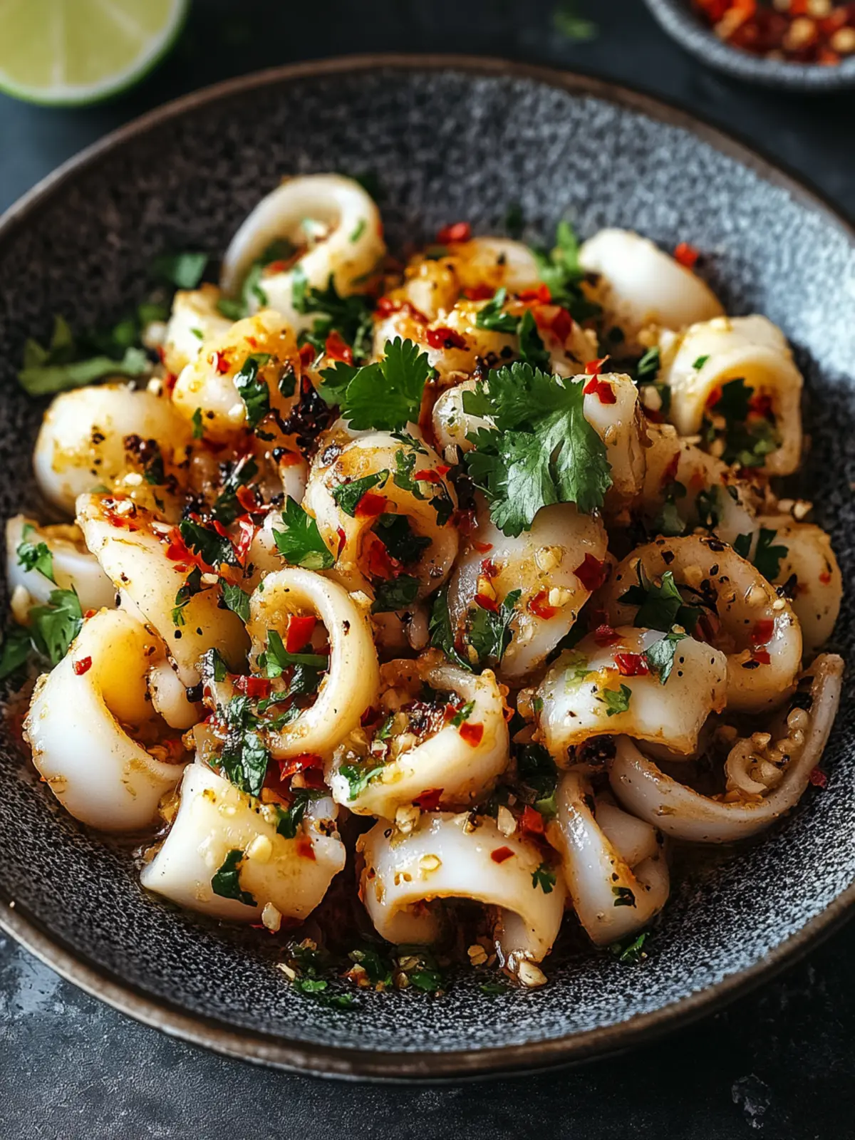 Grilled Garlic Chili Squid: Quick Mediterranean Bliss at Home 2 Grilled Garlic Chili Squid