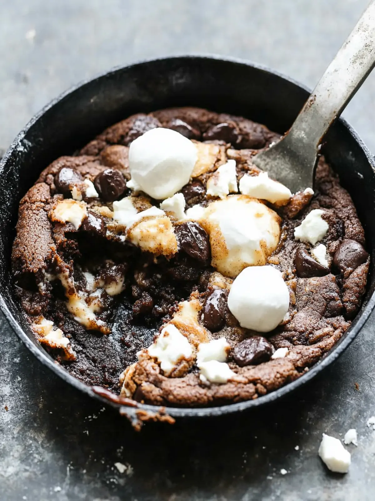 Molten Rocky Road Skillet Cookies: Irresistibly Gooey Treats 3 Molten Rocky Road Skillet Cookies