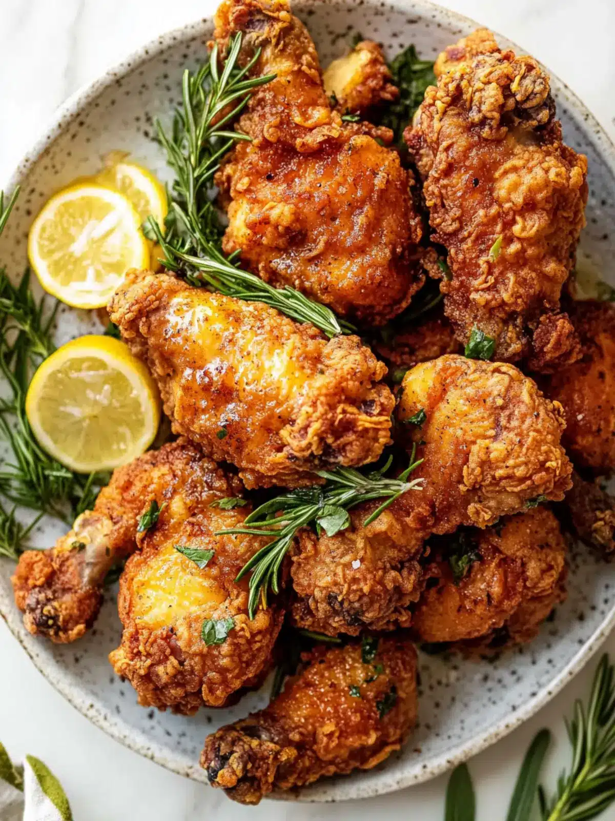 Buttermilk Fried Chicken with Fresh Herbs & Garlic Bliss 2 Buttermilk Fried Chicken with Fresh Herbs & Garlic