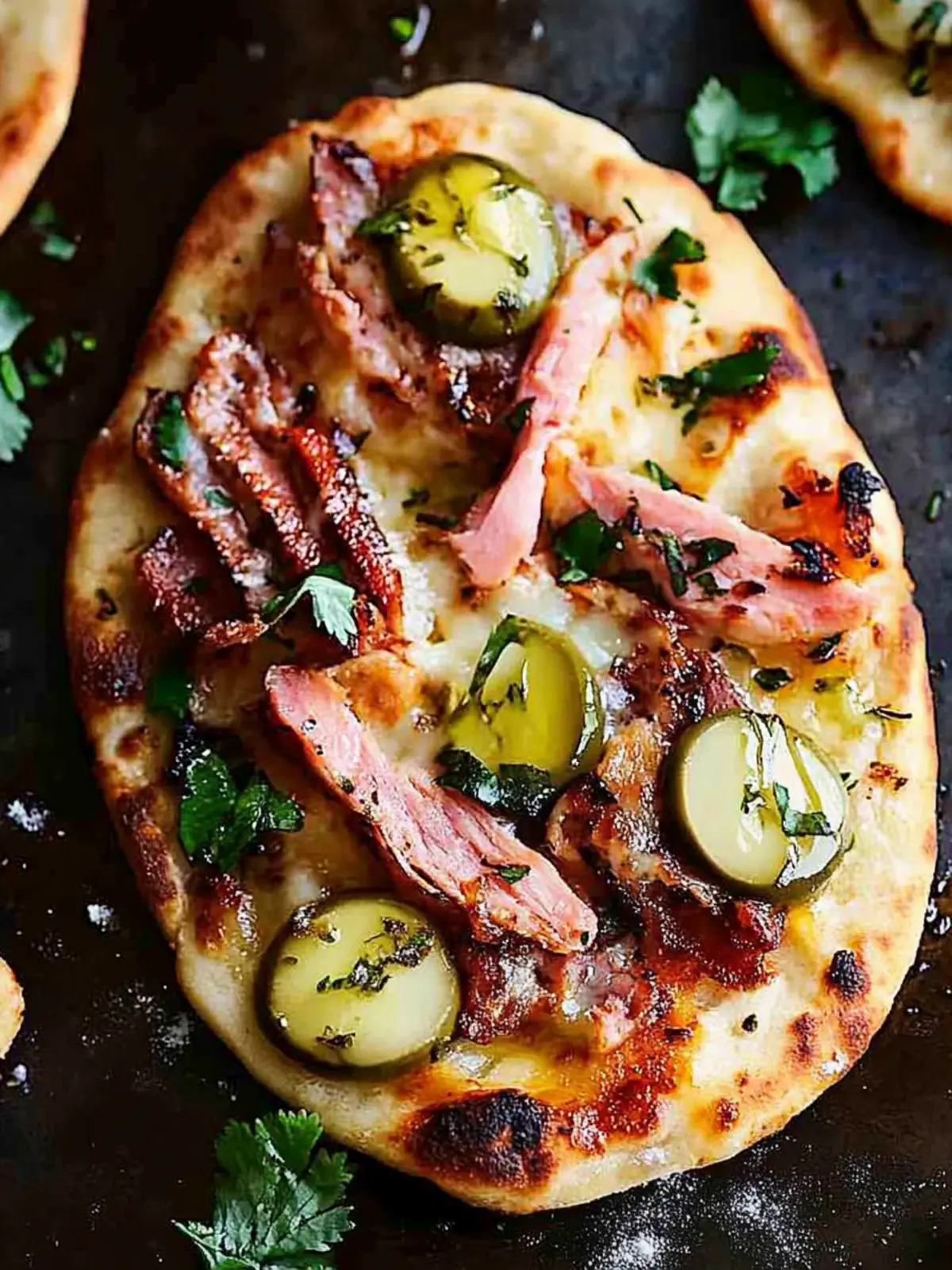 Savor Mini Cuban Naan Pizzas for a Bold Flavor Explosion 4 Mini Cuban Naan Pizzas