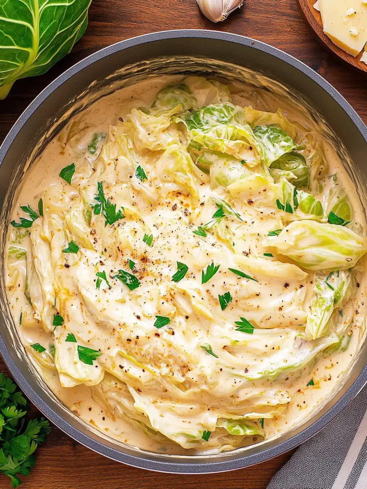 Creamy Garlic Parmesan Cabbage That Will Wow Your Tastebuds 2 Creamy Garlic Parmesan Cabbage