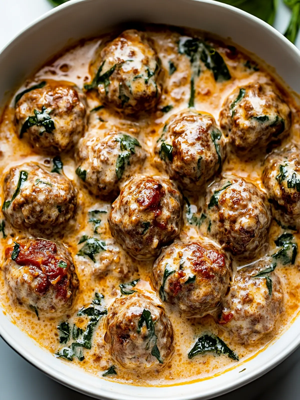 Creamy Tuscan Keto Meatballs That Make Dinner Exciting 3 Creamy Tuscan Keto Meatballs