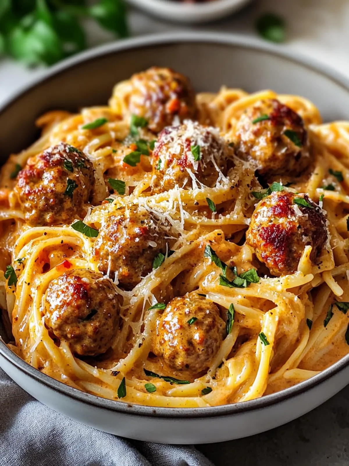 One Pot Creamy Cajun Beef Meatball Pasta for Cozy Nights 4 One Pot Creamy Cajun Beef Meatball Pasta