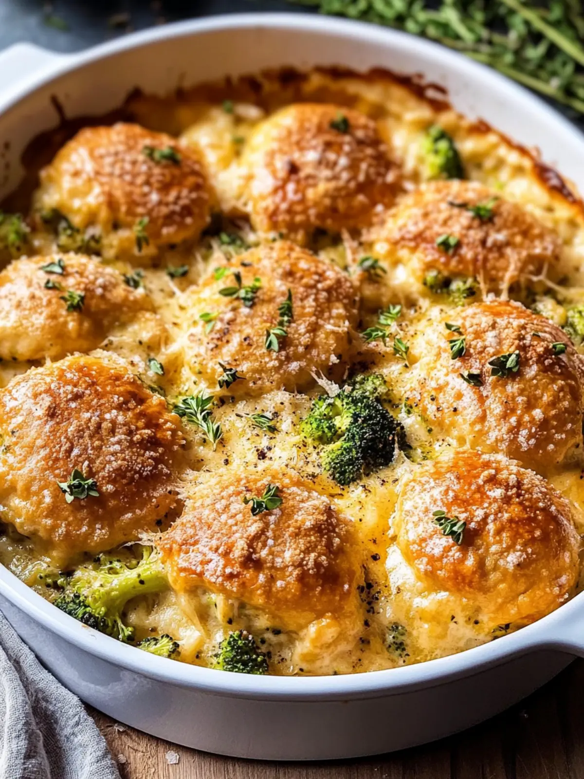 Creamy Broccoli Cheddar Casserole with Garlic Butter Pretzels 3 Creamy Broccoli Cheddar Casserole with Garlic Butter Pretzels