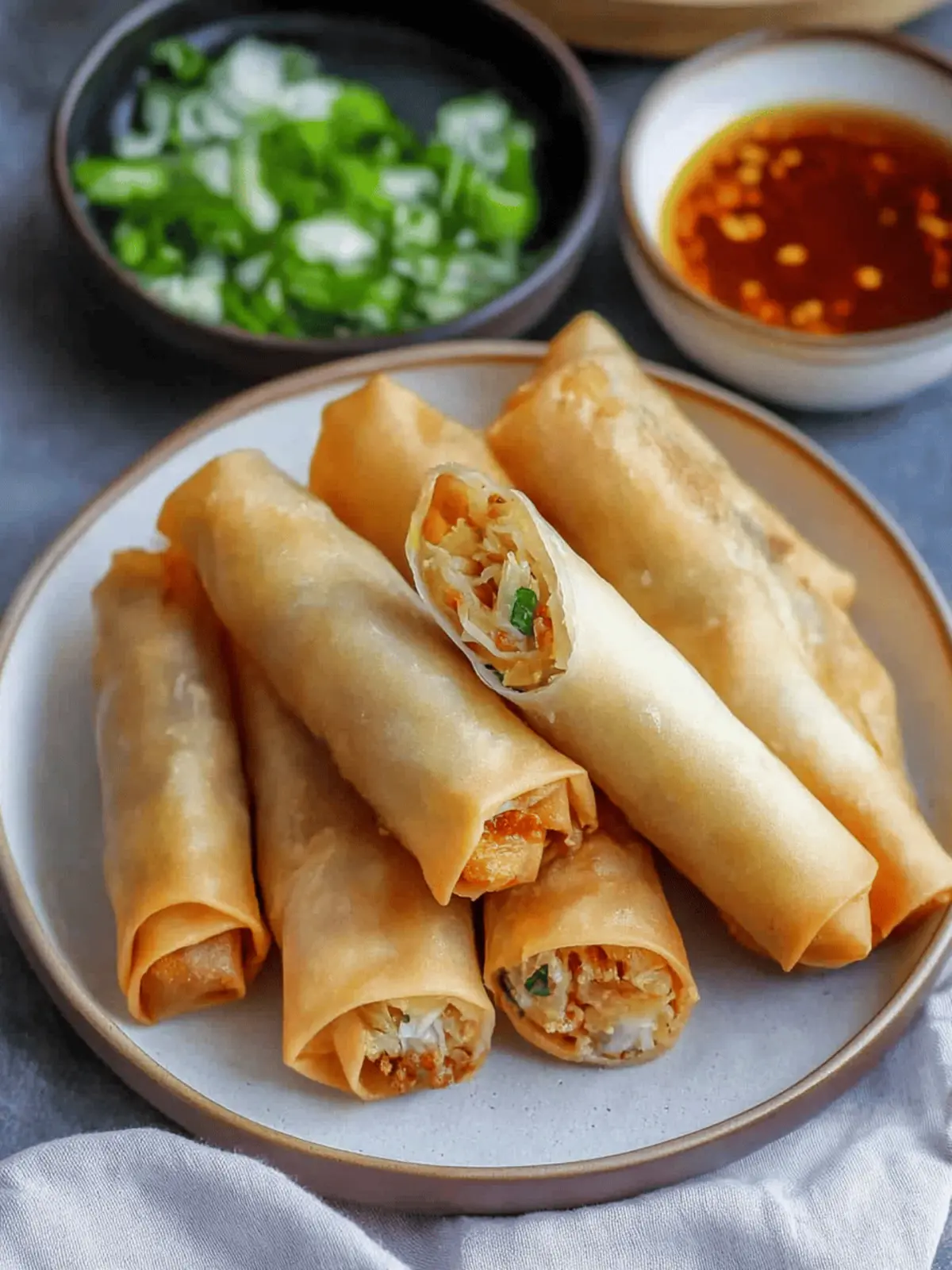 Delicious Chinese Spring Rolls, Deep-Fried or Air-Fried Magic 4 Chinese Spring Rolls (æ¥å·), Deep-Fried or Air-Fried