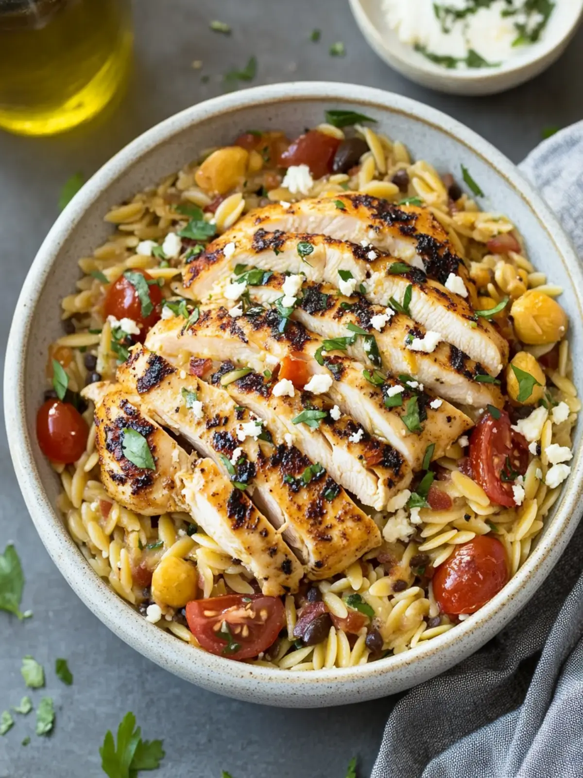 Delicious Mediterranean Chicken Recipe with Orzo in 30 Minutes 3 Mediterranean Chicken Recipe with Orzo