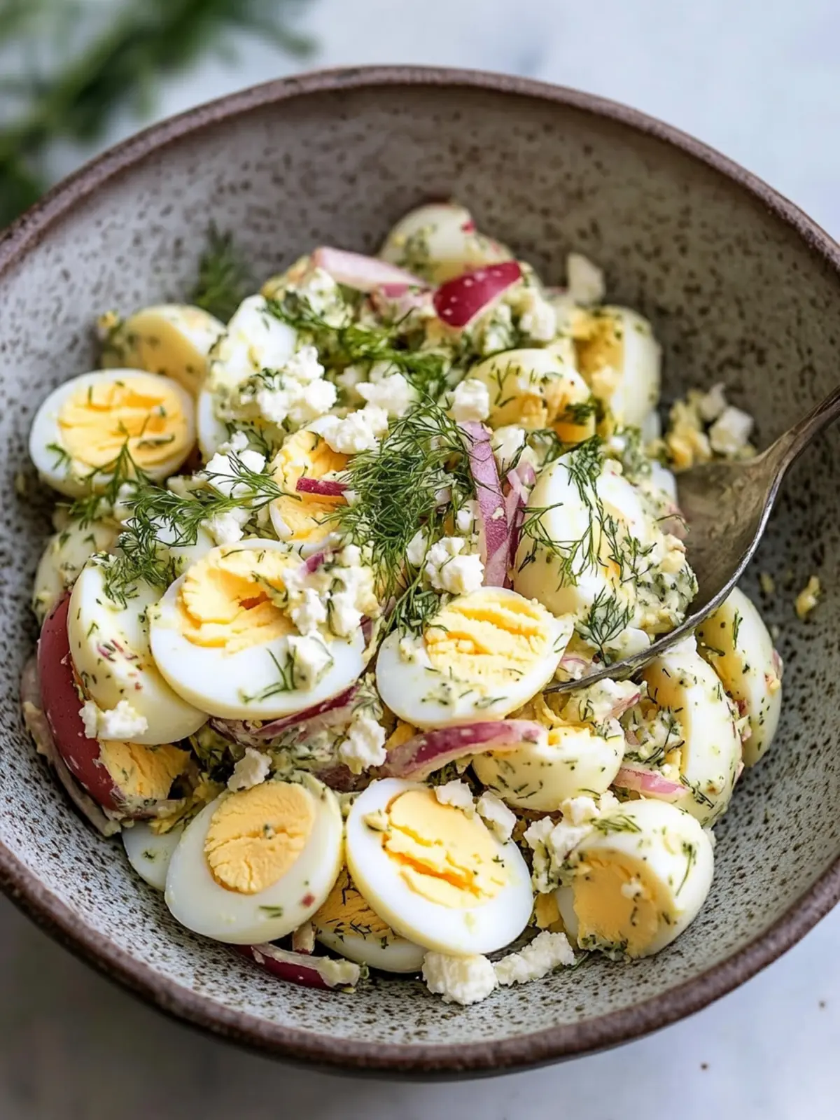 Dill and Feta Egg Salad: A Fresh Twist on Classic Flavor 4 Dill and Feta Egg Salad