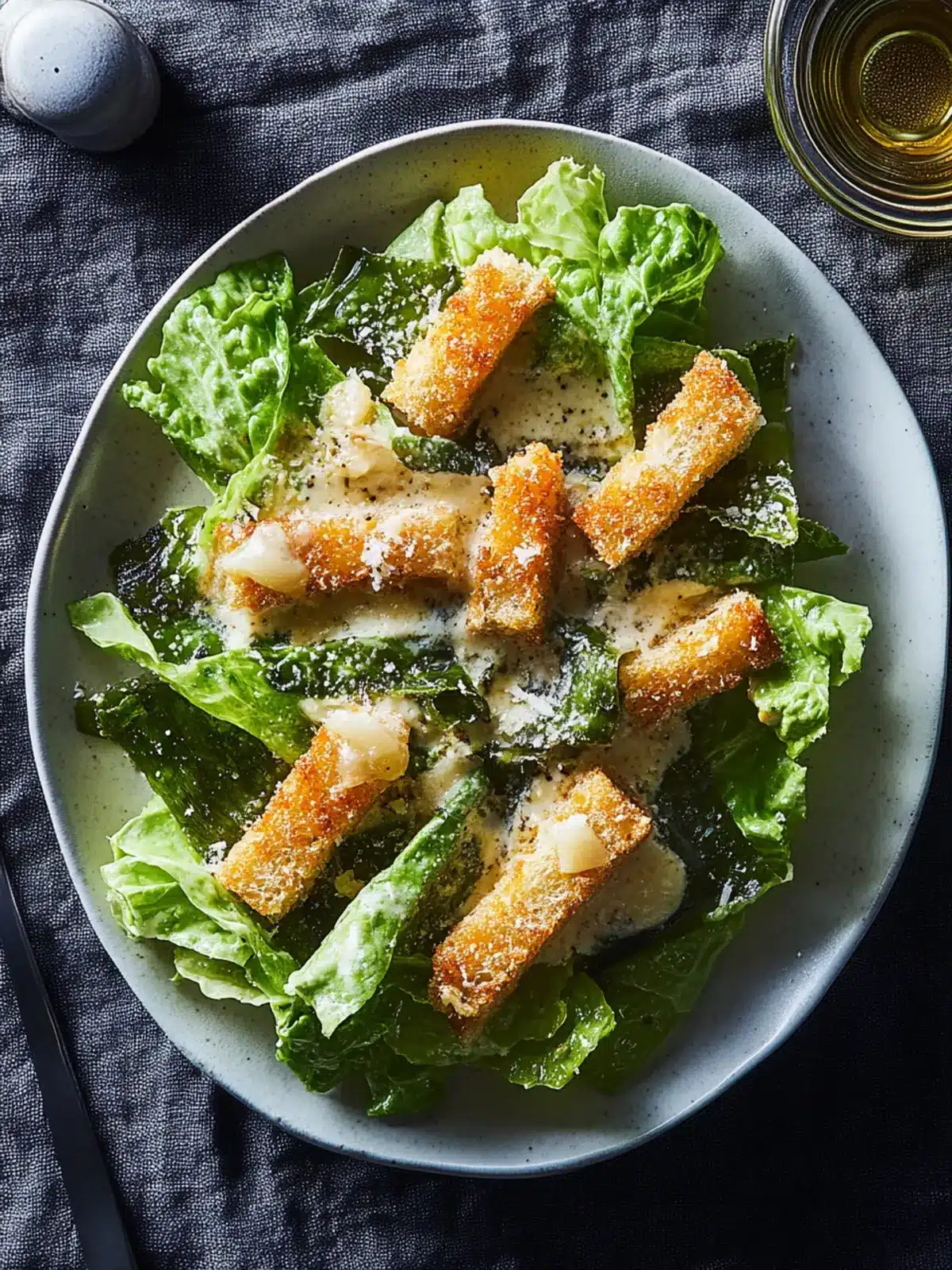 Roasted Seaweed Caesar Salad with Anchovy Croutons Delight 3 Roasted Seaweed Caesar Salad With Anchovy Croutons