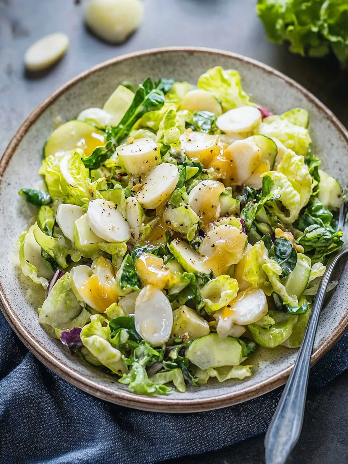 Delicious Leek Salad with Honey Mustard Dressing Bliss 2 Leek Salad with Honey Mustard Dressing