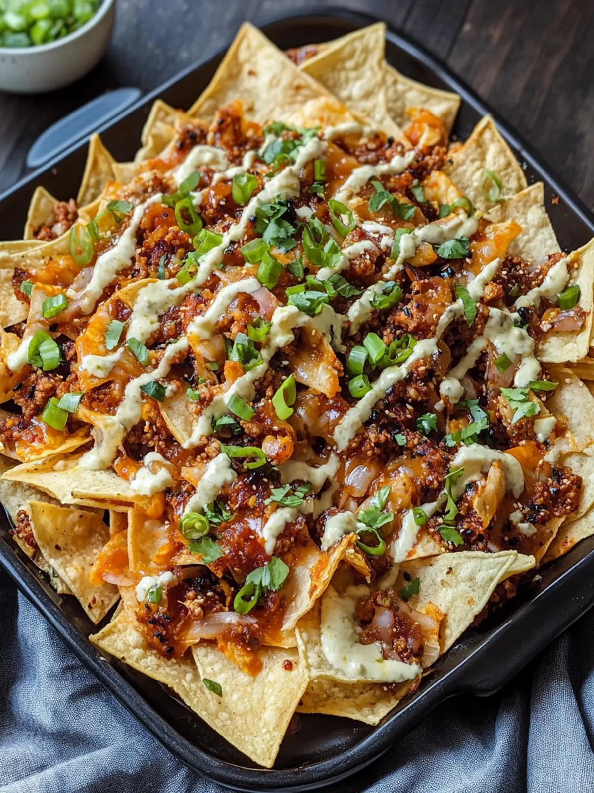 Spicy Gochujang Ground Pork Nachos with Kimchi You ll Love 2 Gochujang Ground Pork Nachos with Kimchi