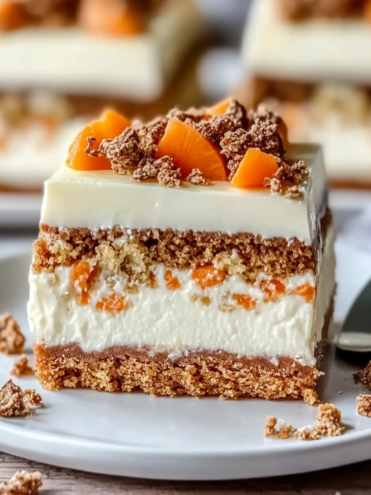 Irresistible Carrot Cake Cheesecake Slices You ll Crave! 3 Carrot Cake Cheesecake Slices