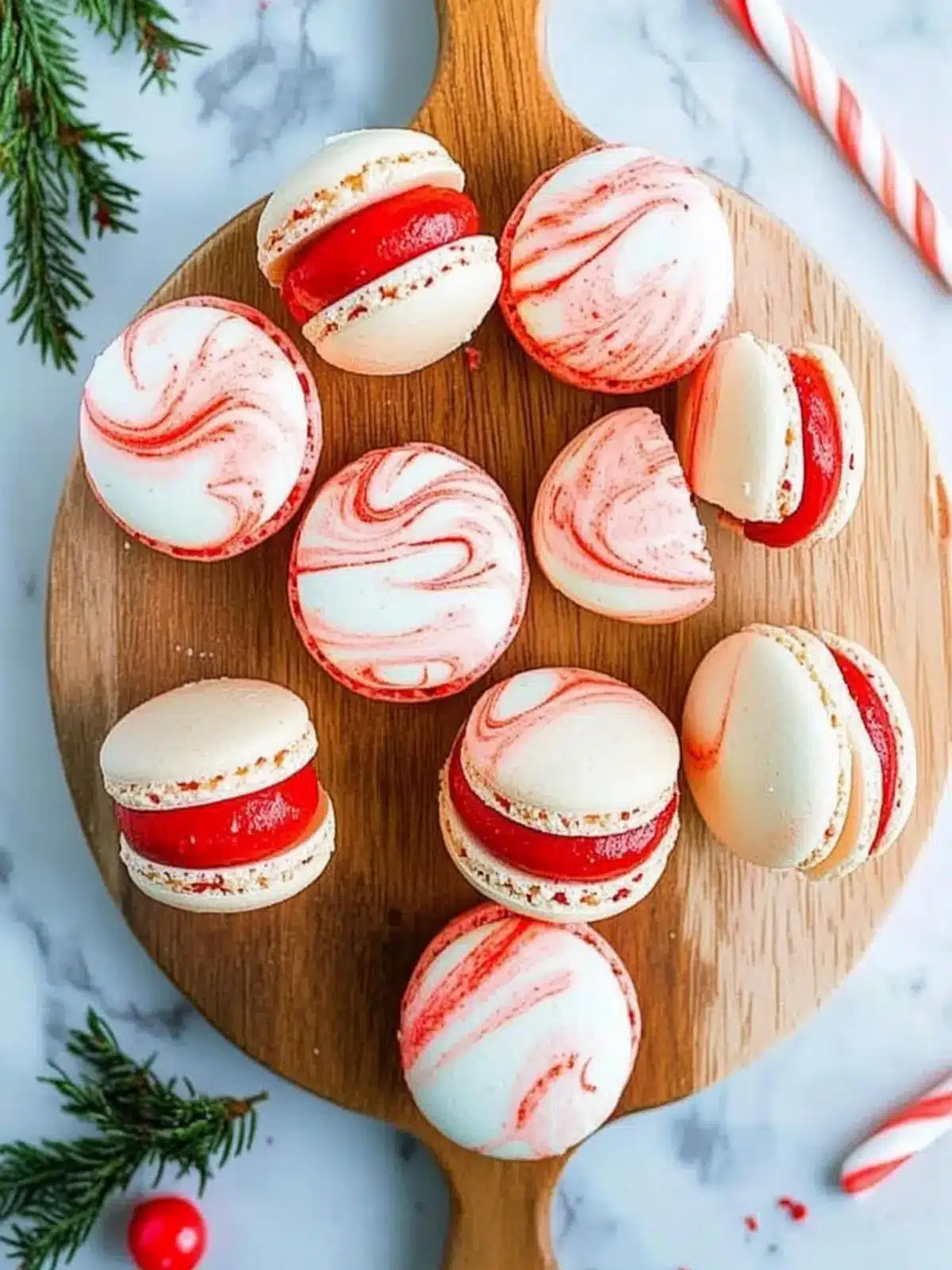 Delicious Peppermint Macarons for Your Festive Feast 3 Peppermint Macarons