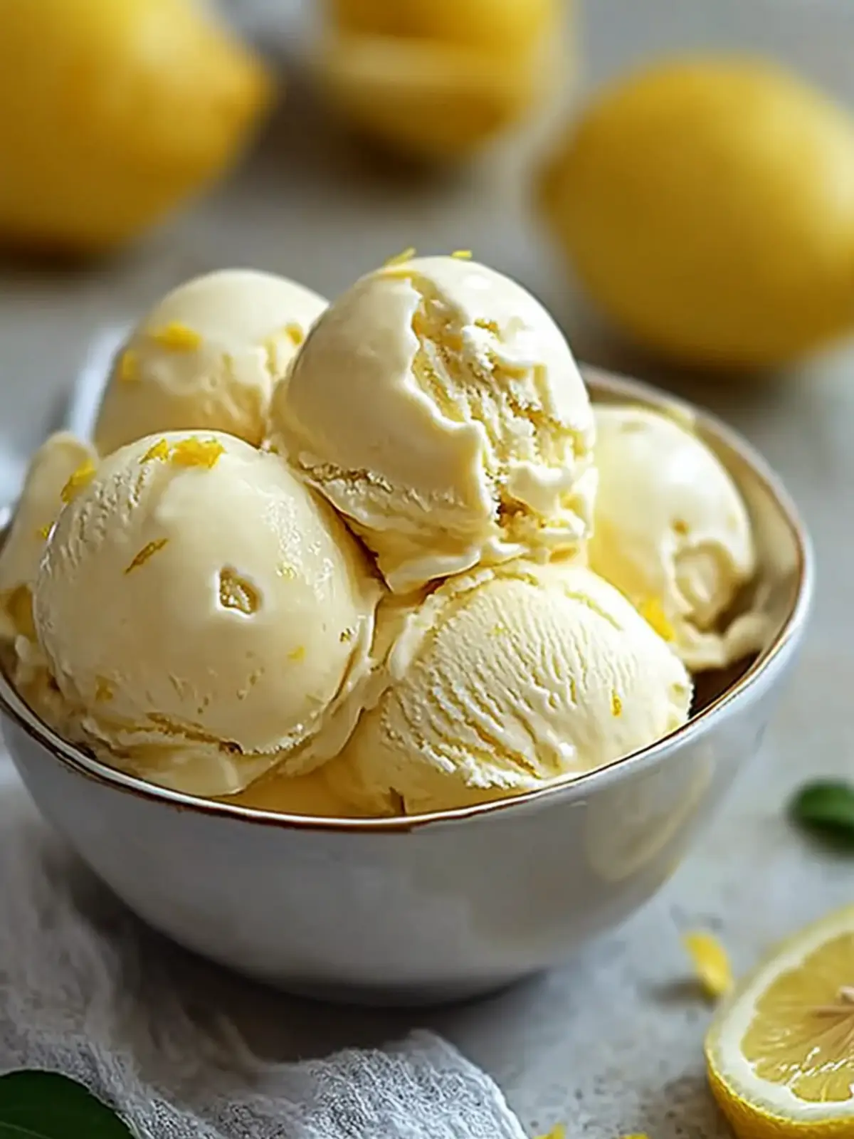 Creamy Lemon Custard Ice Cream for a Zesty Homemade Treat 4 Creamy Lemon Custard Ice Cream