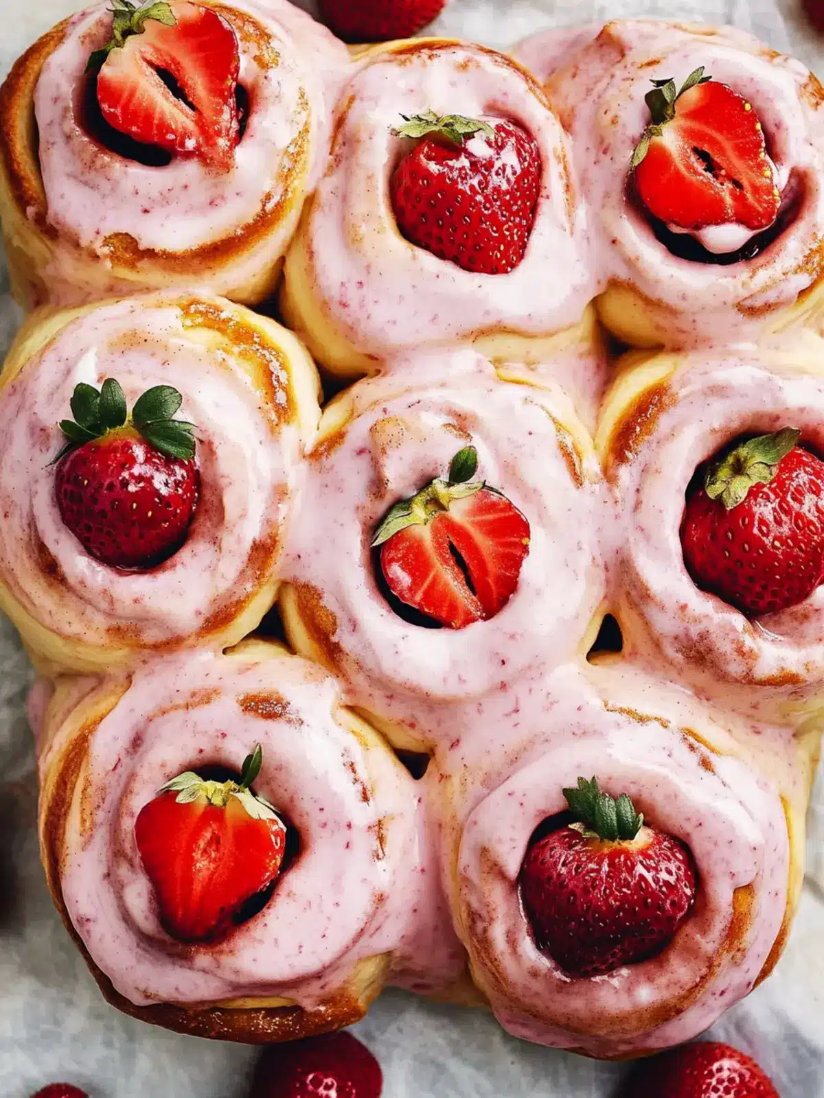 Irresistible Strawberry Cinnamon Rolls with Milk Bread Dough 4 Strawberry Cinnamon Rolls with Milk Bread Dough