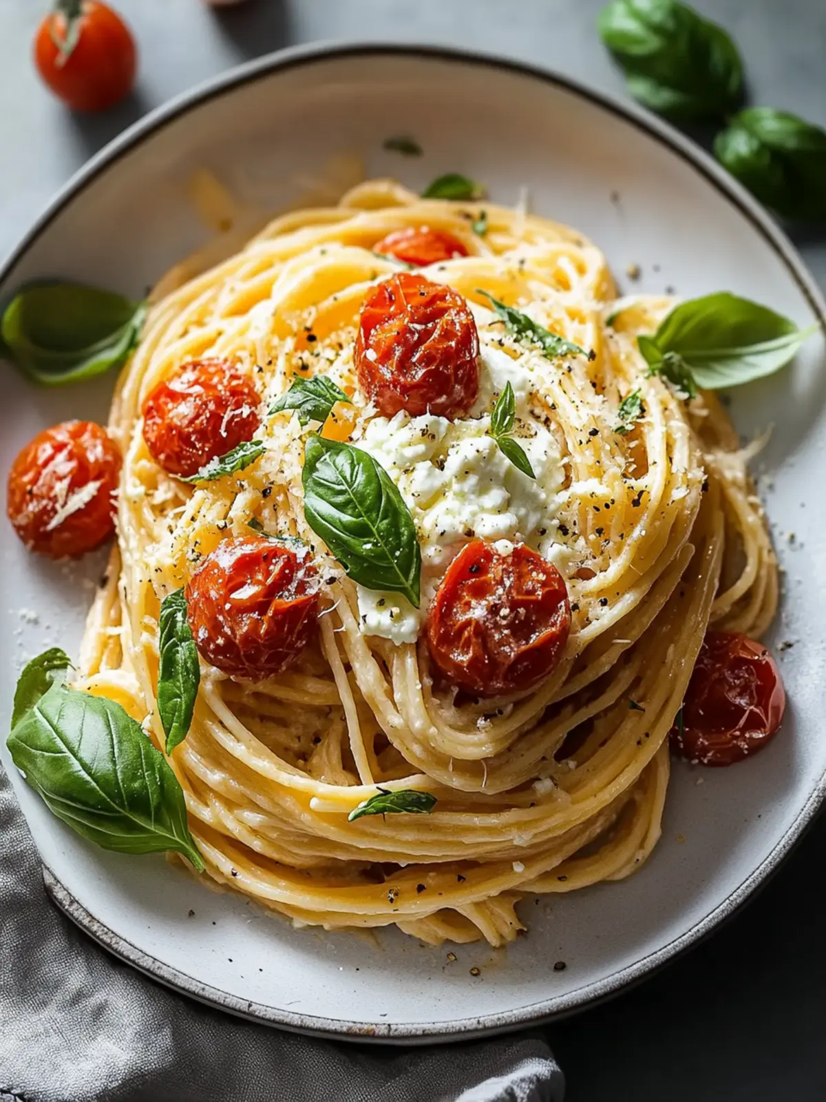 Savory Roasted Tomato and Garlic Ricotta Pasta for Cozy Nights 3 Roasted Tomato and Garlic Ricotta Pasta