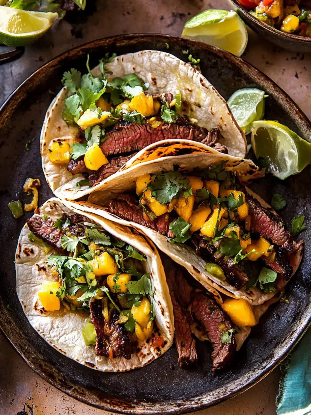 Savor Sheet Pan Chipotle Steak Tacos with Mango Salsa Today 3 Sheet Pan Chipotle Steak Tacos with Mango Salsa