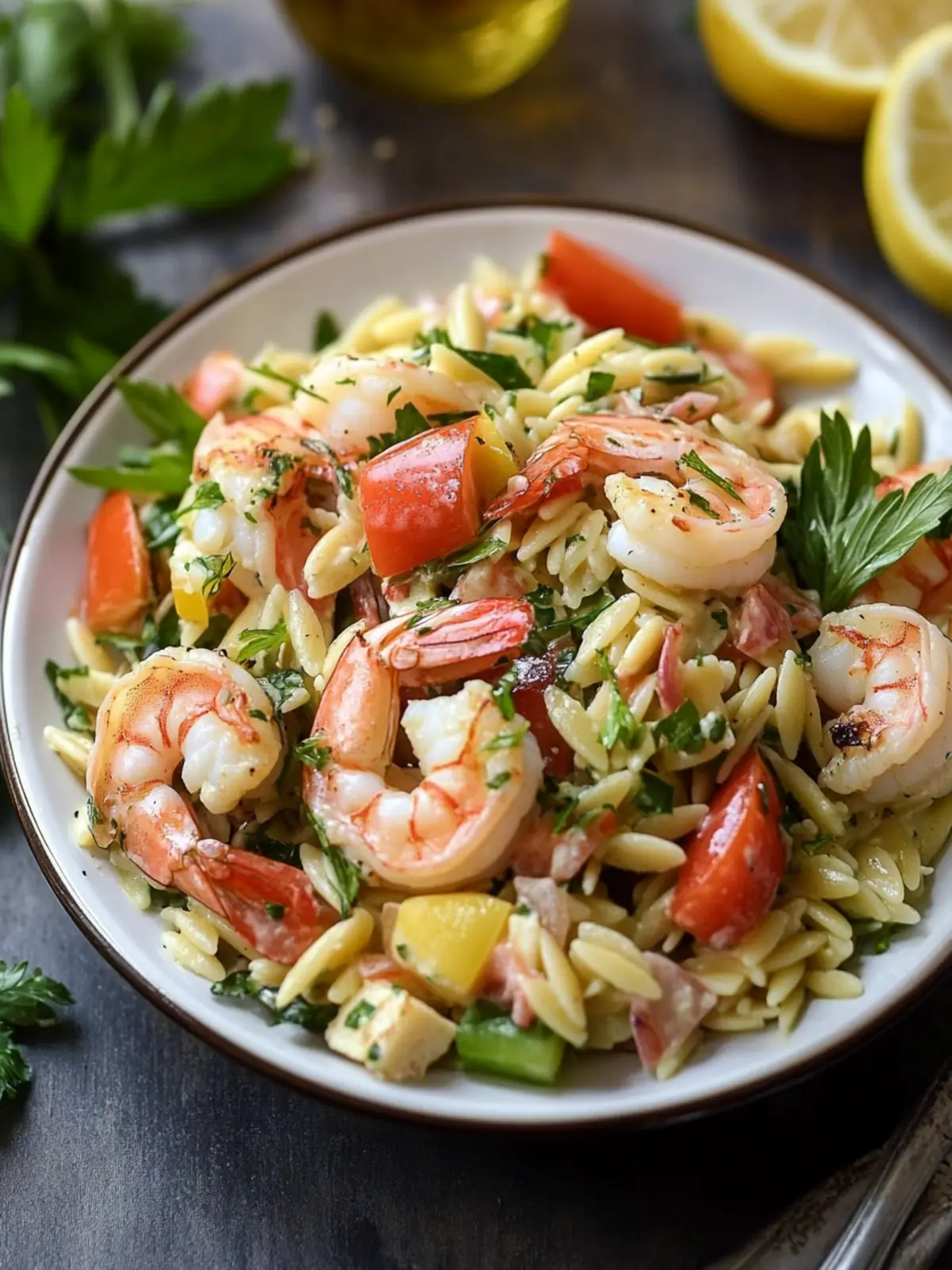 Zesty Roasted Shrimp and Orzo Salad for Flavorful Eats 3 Roasted Shrimp and Orzo Salad