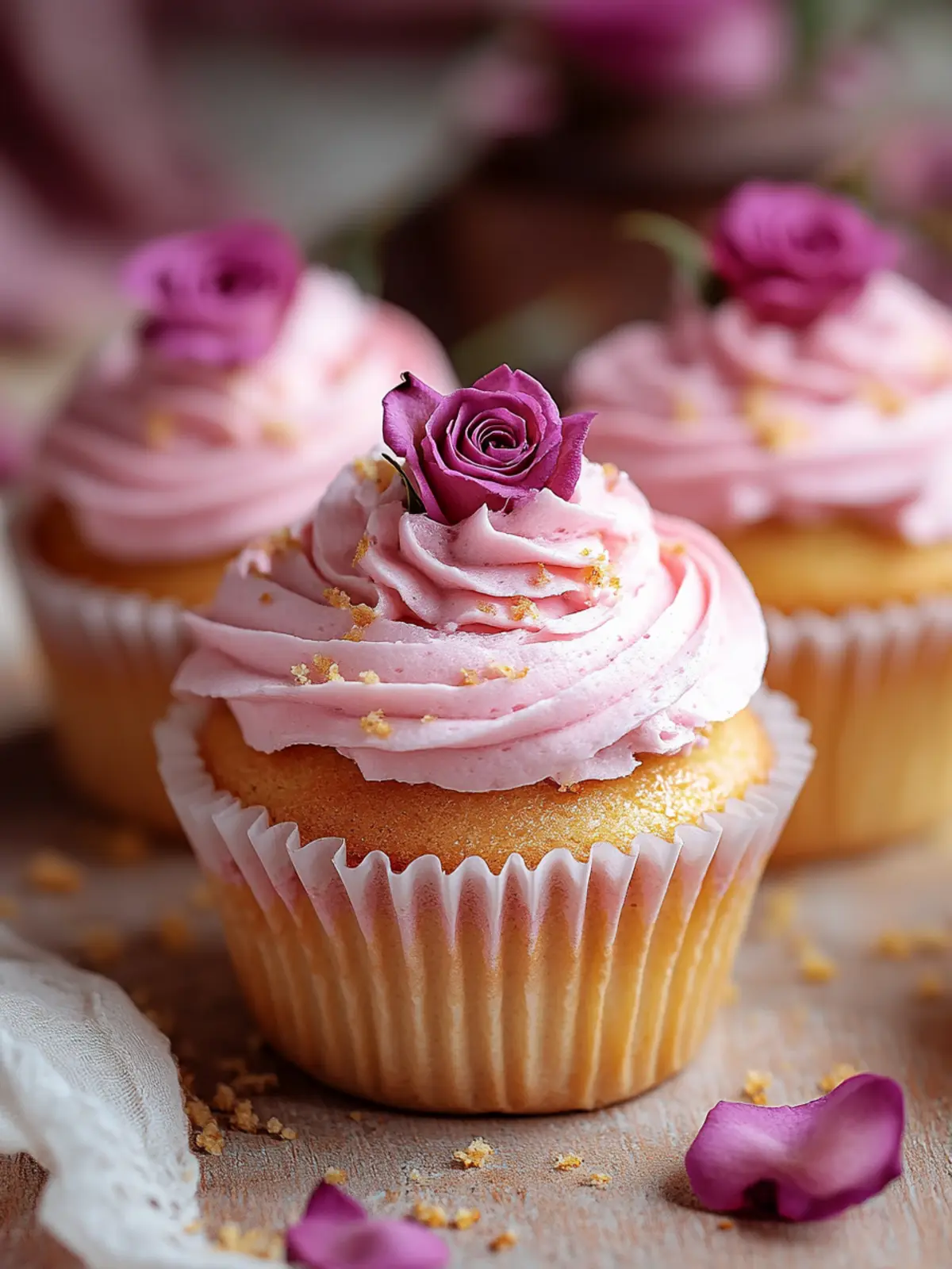 Deliciously Magical Rosewater Cupcakes for Any Occasion 4 Magical Rosewater Cupcakes