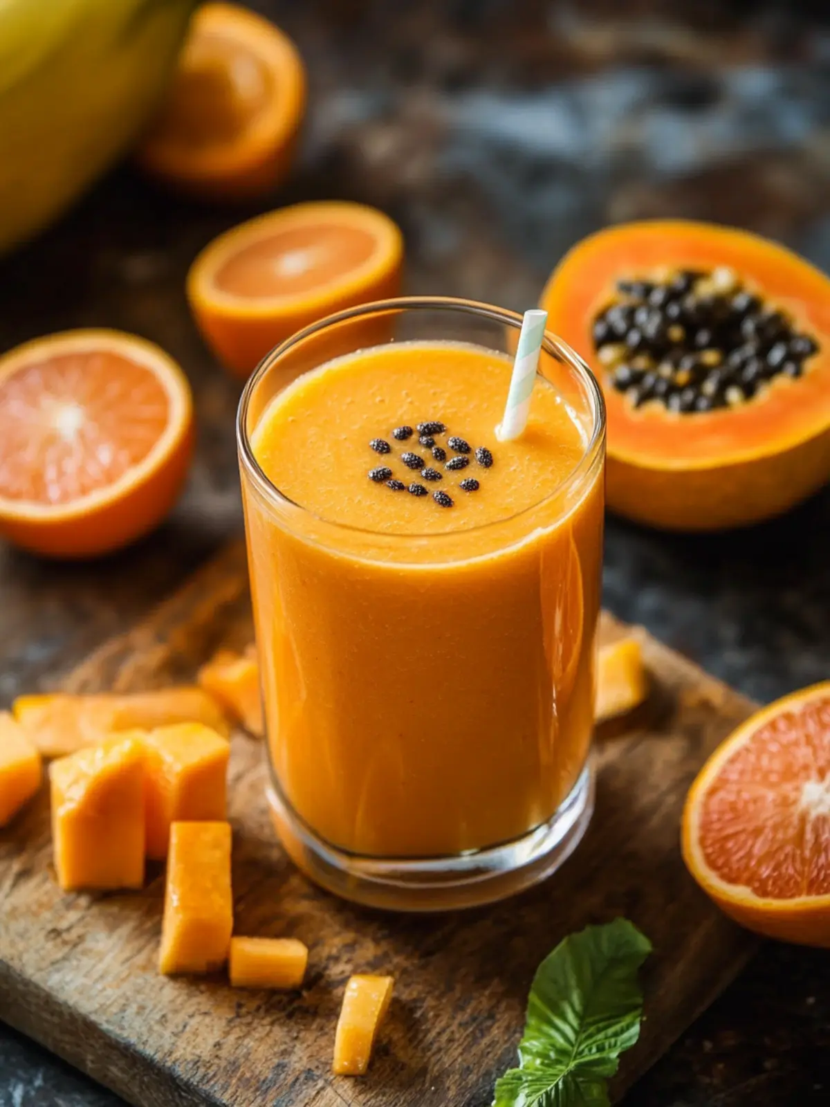 Refreshing Papaya Citrus Smoothie for a Tropical Twist 2 Papaya Citrus Smoothie