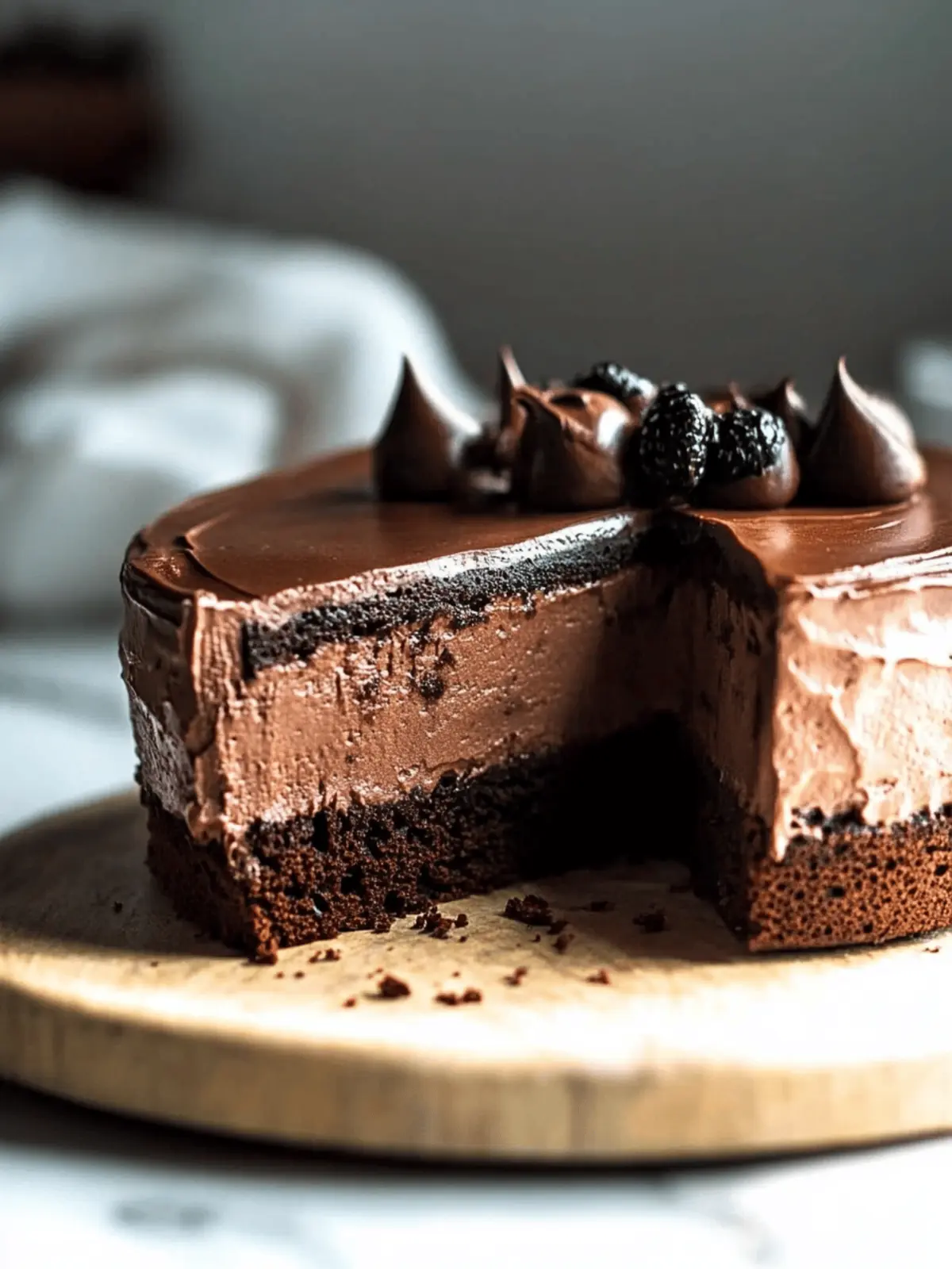 Decadent Vegan Chocolate Mousse Cake That Impresses Everyone 2 Vegan Chocolate Mousse Cake