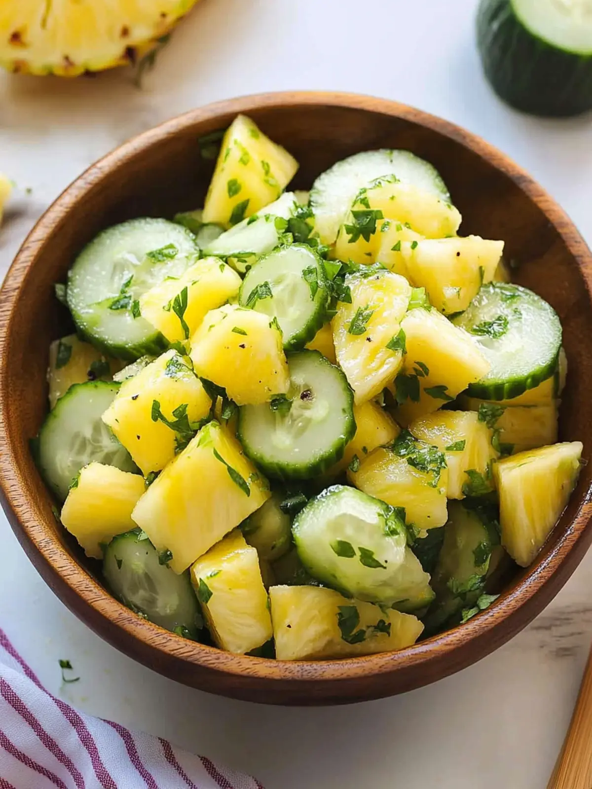 Zesty Pineapple-Cucumber Salad for Refreshing Summer Vibes 4 Pineapple-Cucumber Salad