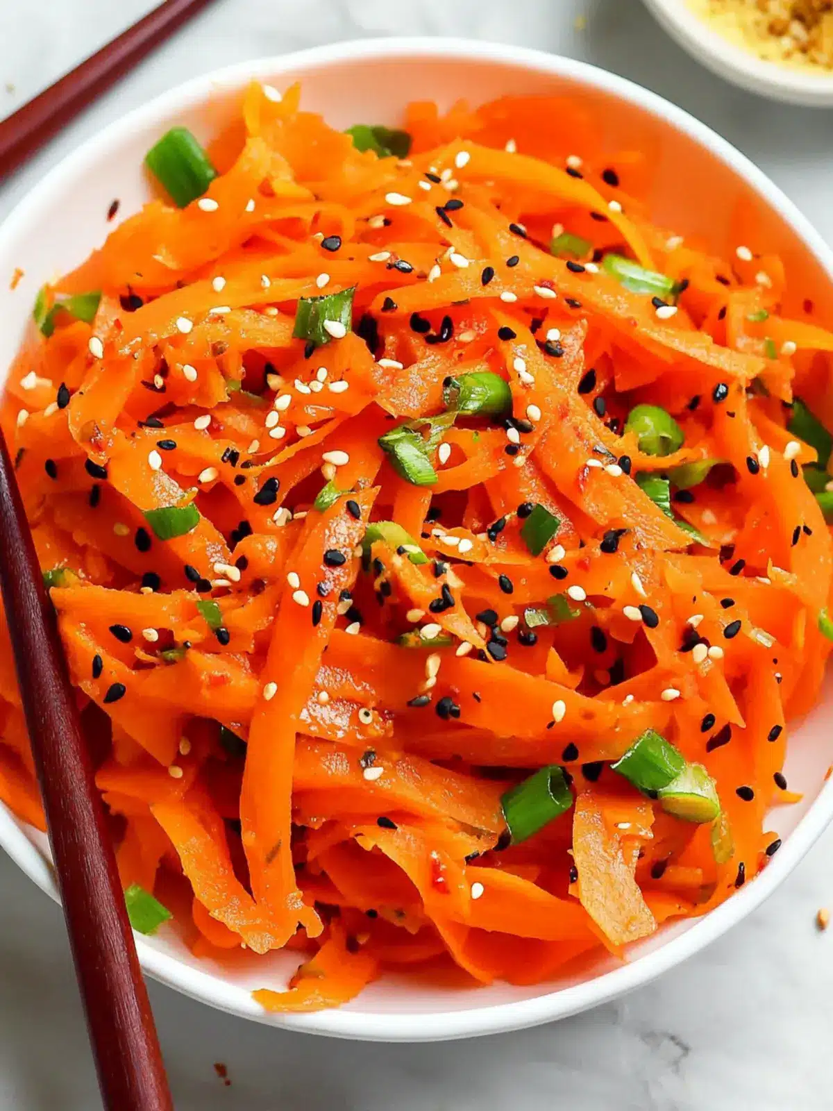 Zesty Asian Shredded Carrot Salad Ready in 10 Minutes! 3 Asian Shredded Carrot Salad