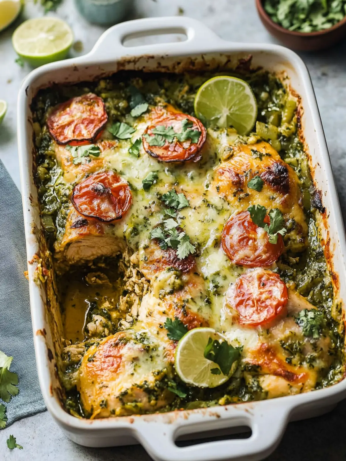 Salsa Verde Chicken Casserole: A Flavorful Family Favorite 2 Salsa Verde Chicken Casserole