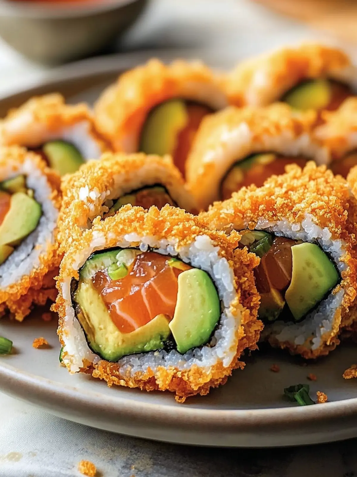 Crispy Fried Salmon & Avocado Rolls That Wow Every Palate 2 Crispy Fried Salmon & Avocado Rolls