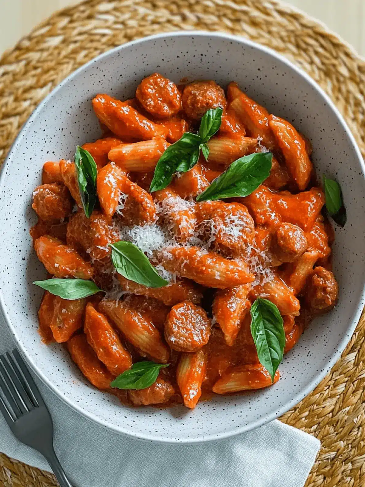 Creamy Tomato Sausage Pasta That's Comfort Food Bliss 3 Creamy Tomato Sausage Pasta