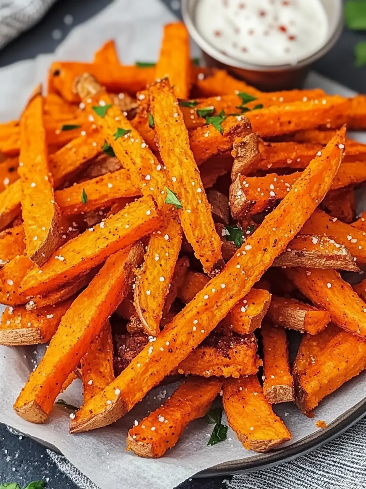 Crispy Air Fryer Sweet Potato Fries Cooked to Perfection 2 Air Fryer Sweet Potato Fries