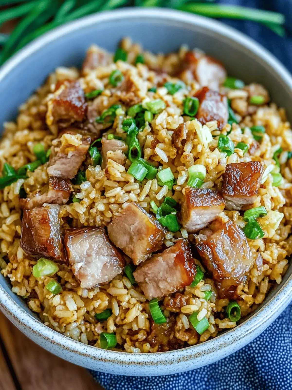 Crispy Pork Belly Fried Rice: A Flavorful Home Cooked Delight 2 Pork Belly Fried Rice
