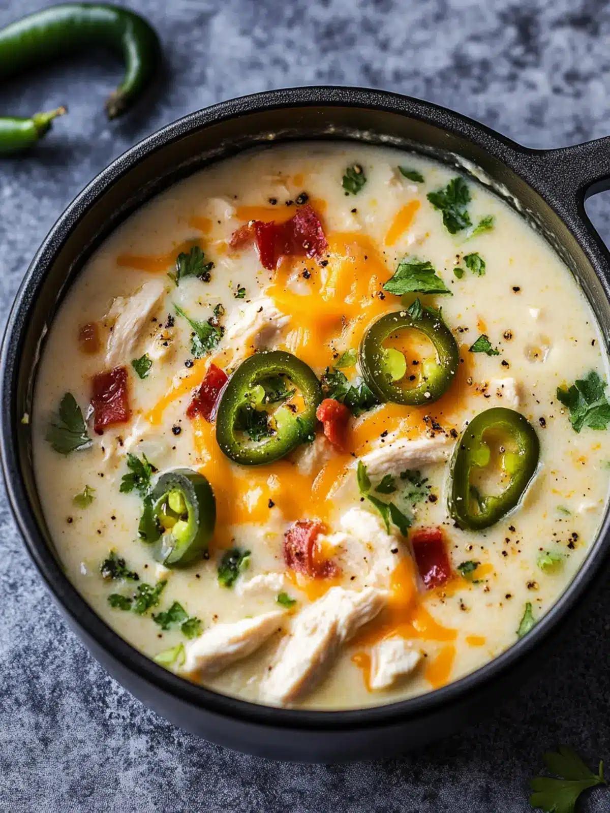 Savory Jalapeño Popper Chicken Soup You ll Love to Savor 4 Jalapeño Popper Chicken Soup