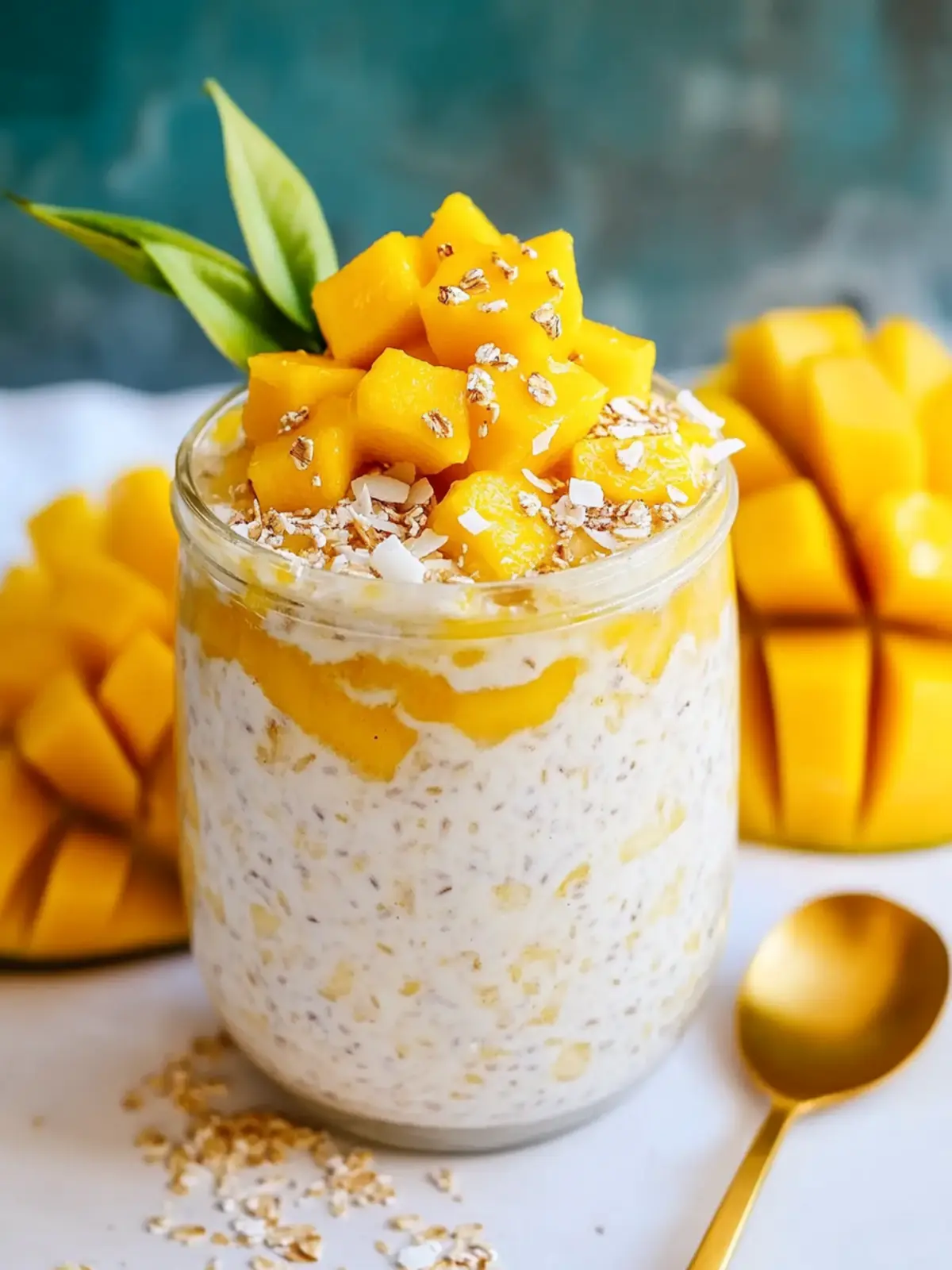 Delicious Mango Coconut Overnight Oats for Energizing Mornings 4 mango coconut overnight oats