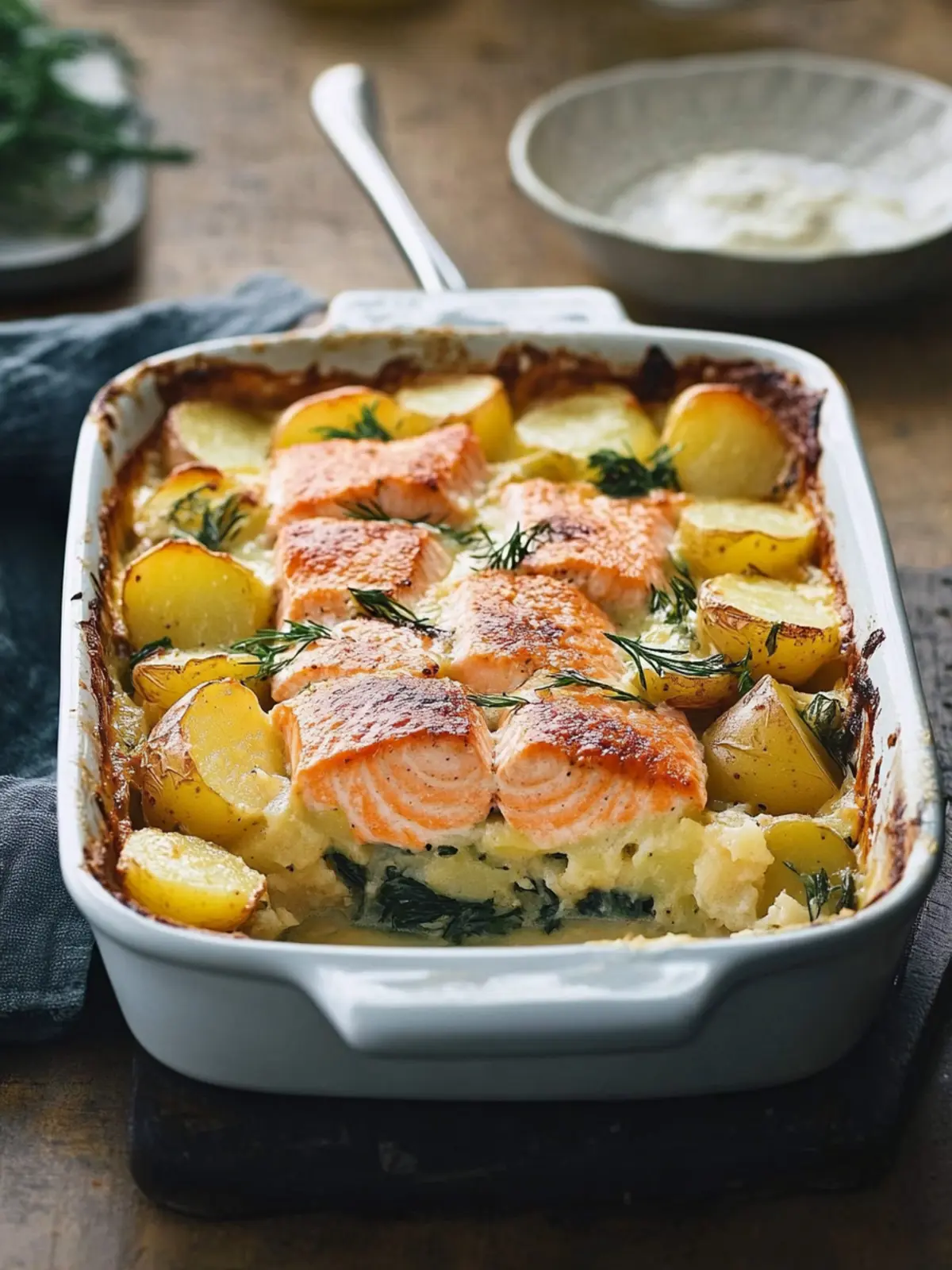 Savory Salmon and Potato Bake for Cozy Family Dinners 2 Salmon and potato bake