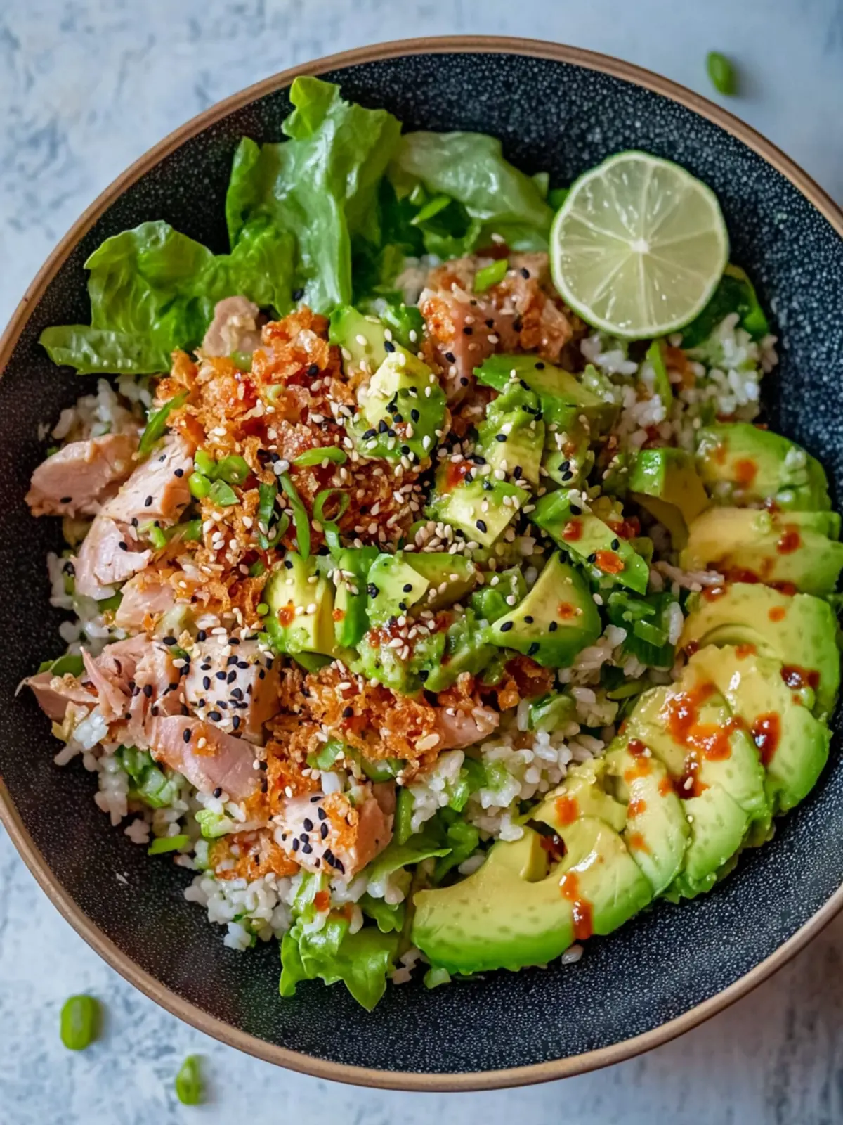 Tuna Avocado Crispy Rice Salad That Will Wow Your Taste Buds 2 Tuna Avocado Crispy Rice Salad