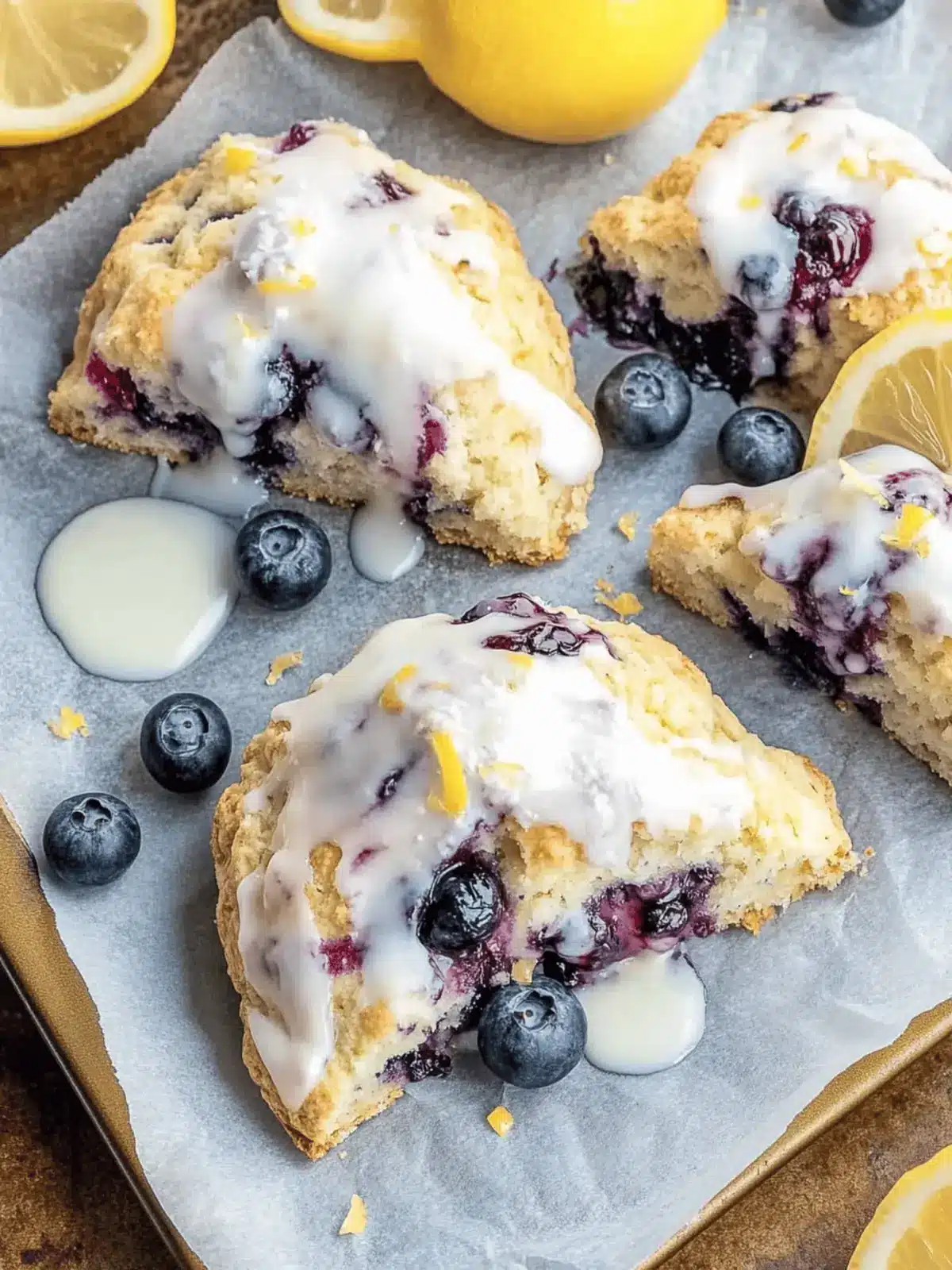 Delicious Lemon Blueberry Scones to Brighten Your Morning 2 Lemon Blueberry Scones