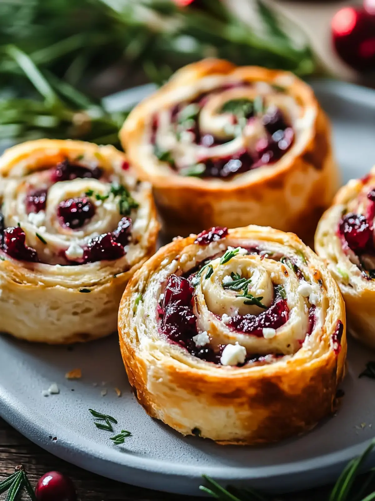 Easy Christmas Cranberry Feta Pinwheels That Wow at Parties 2 Easy Christmas Cranberry Feta Pinwheels Party Appetizer