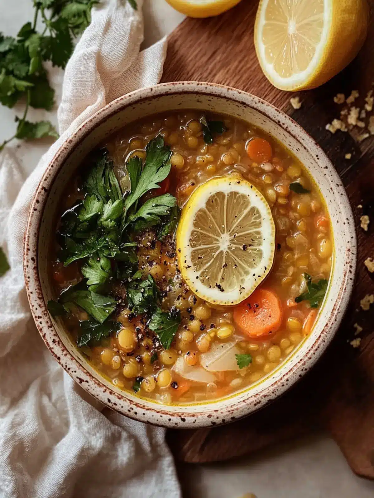 Lively Lemony Lentil Soup That Warms Your Soul! 4 Lemony Lentil Soup