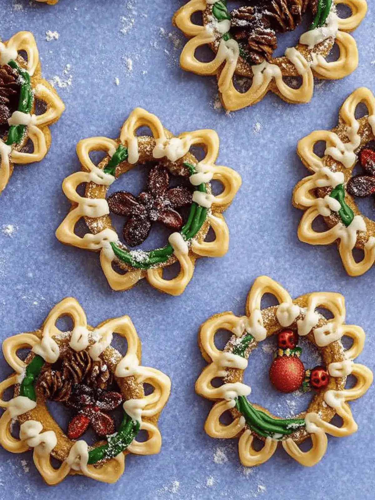 Irresistible Mini Christmas Crack Wreaths to Delight Everyone 2 Mini Christmas crack wreaths