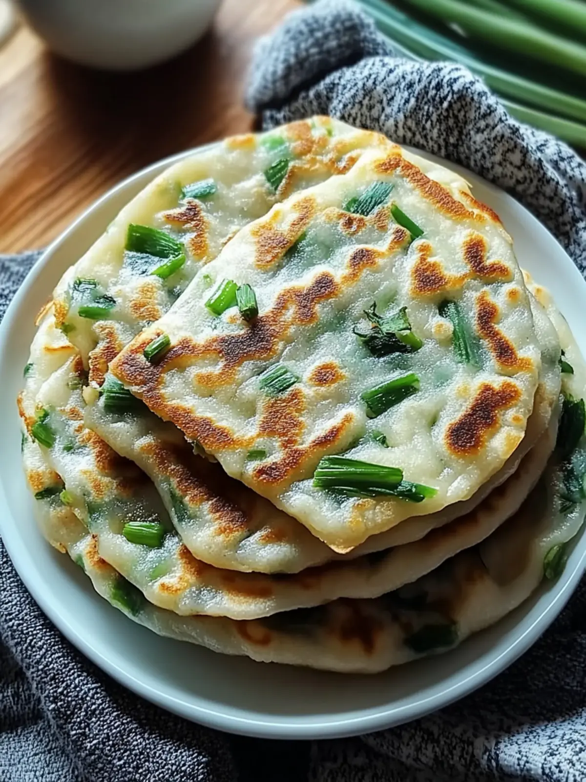 Mouthwatering Authentic Chinese Scallion Pancakes Made Simple 4 Authentic Chinese Scallion Pancakes
