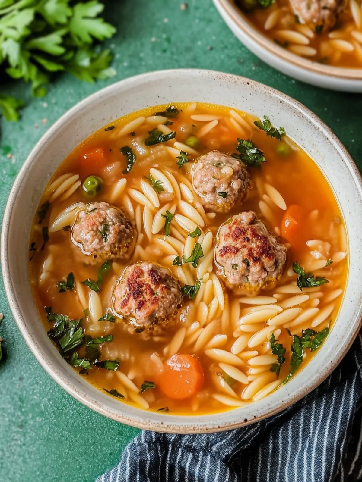 Brothy Meatball & Orzo Soup for Cozy Nights In 4 Brothy Meatball & Orzo Soup
