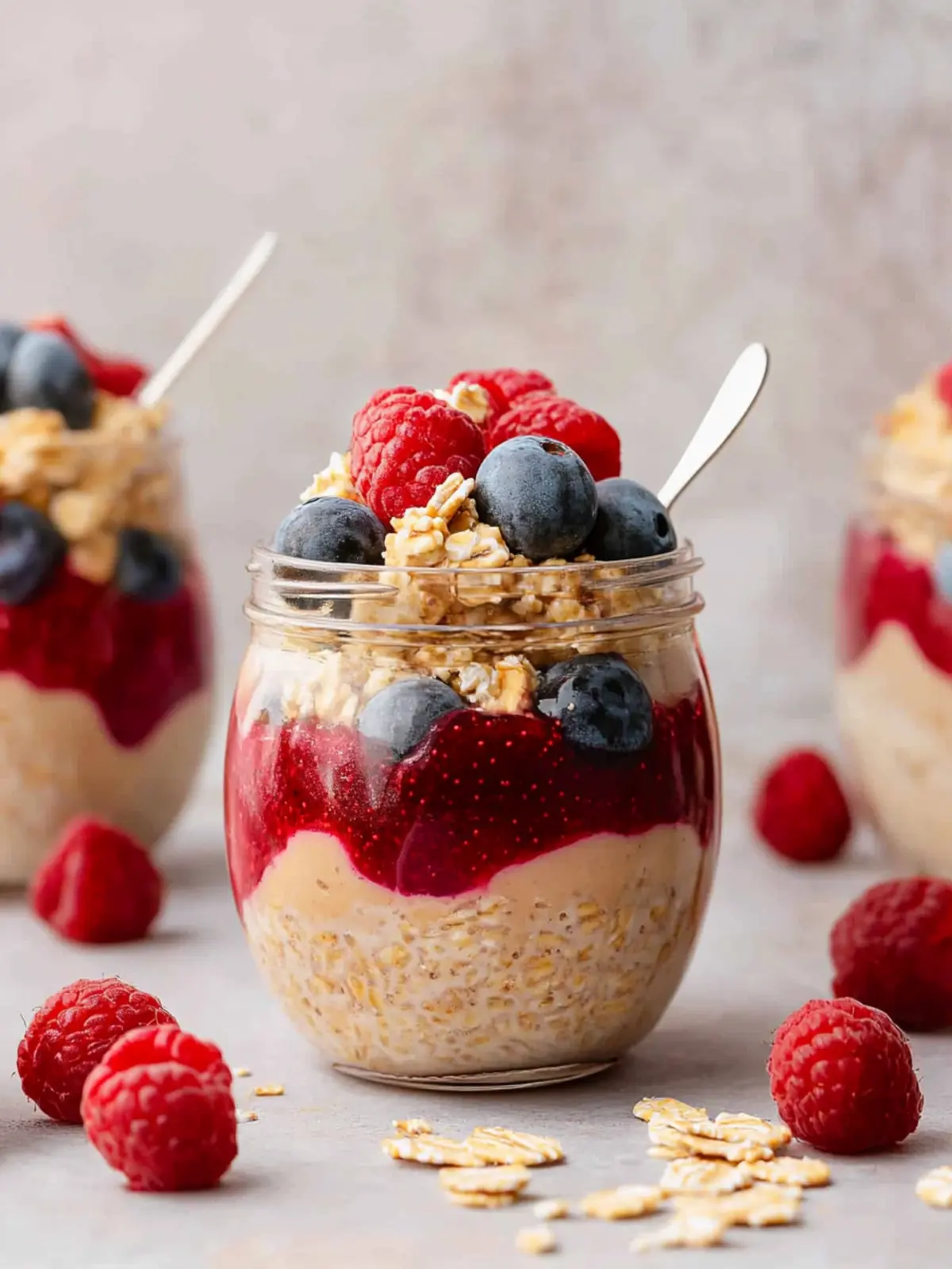 Peanut Butter and Jelly Overnight Oats: A Nostalgic Breakfast Delight 2 Peanut Butter and Jelly Overnight Oats