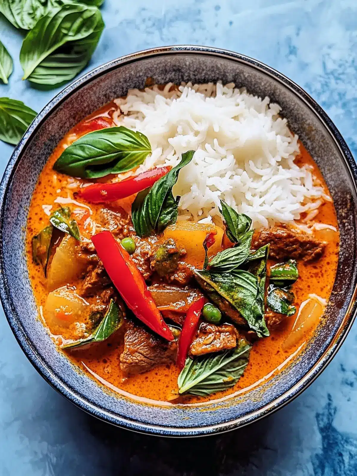 Savory Red Curry Beef with Sweet Potatoes and Zesty Flavors 4 Red Curry Beef