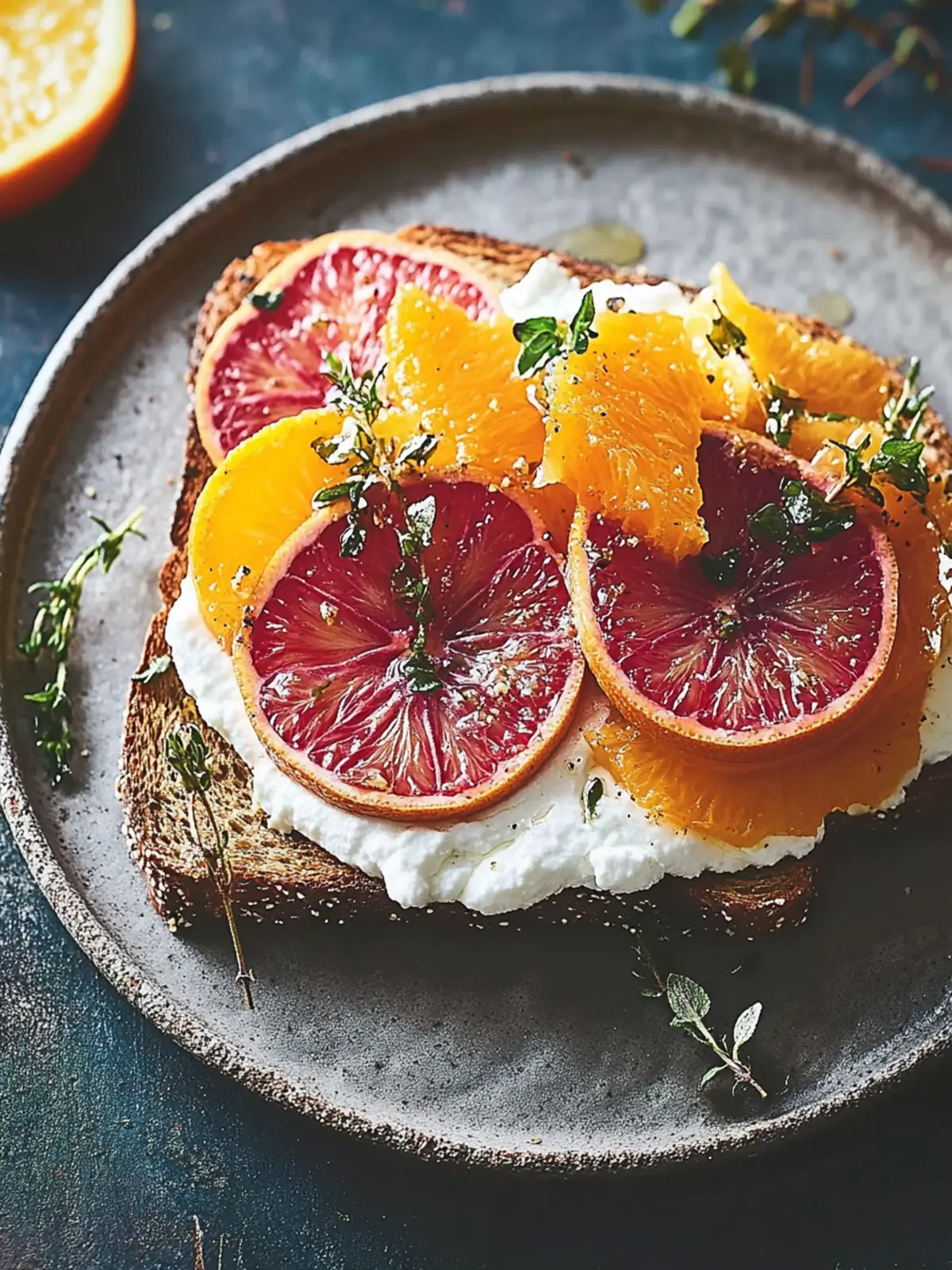 Delicious Winter Citrus and Whipped Ricotta Toast Delight 4 Winter citrus and whipped ricotta toast