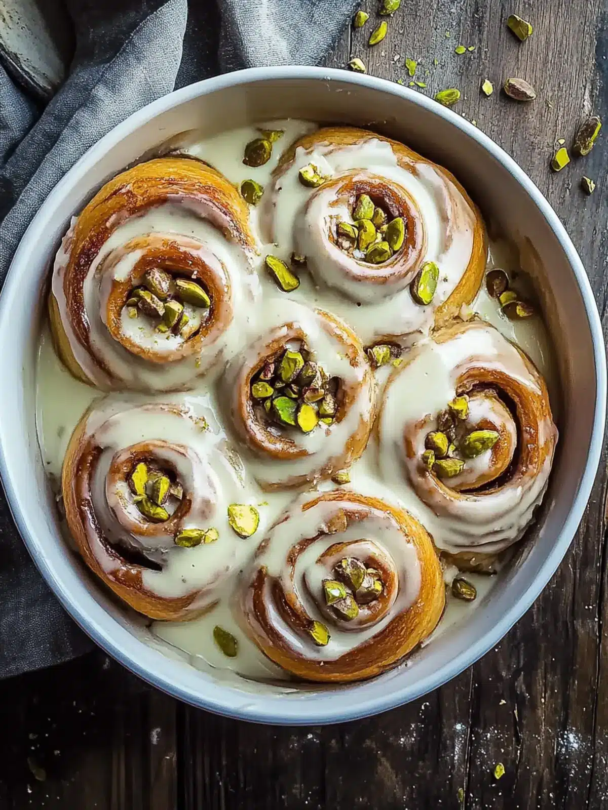 Small Batch Pistachio Cream Cinnamon Rolls for Perfect Mornings 4 Small Batch Pistachio Cream Cinnamon Rolls
