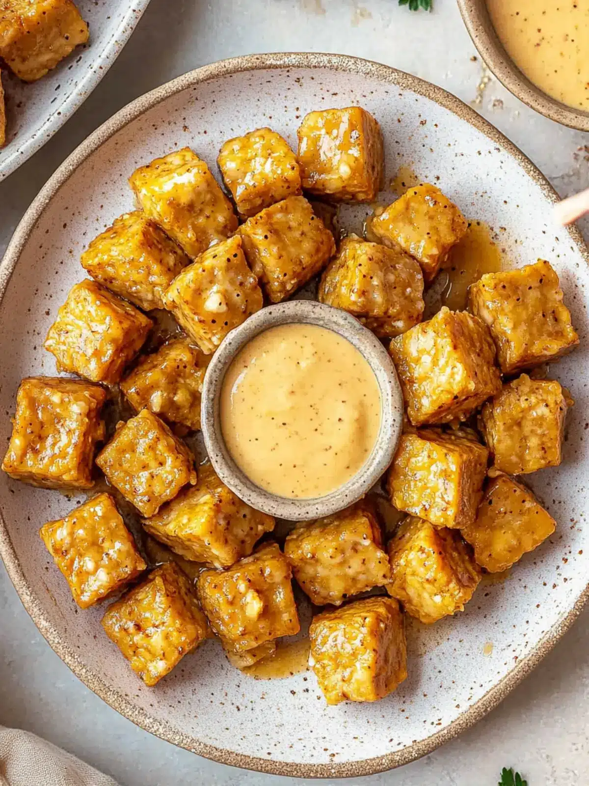Savory Vegan Honey Mustard Tempeh for Quick Dinner Wins 2 Vegan Honey Mustard Tempeh