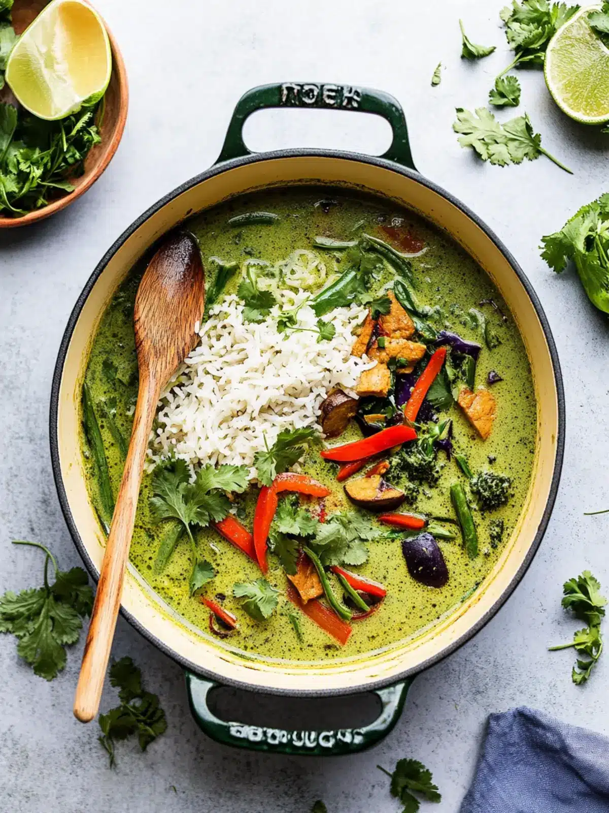 Delicious Vegan Thai Green Curry to Spice Up Your Dinner 4 Vegan Thai green curry