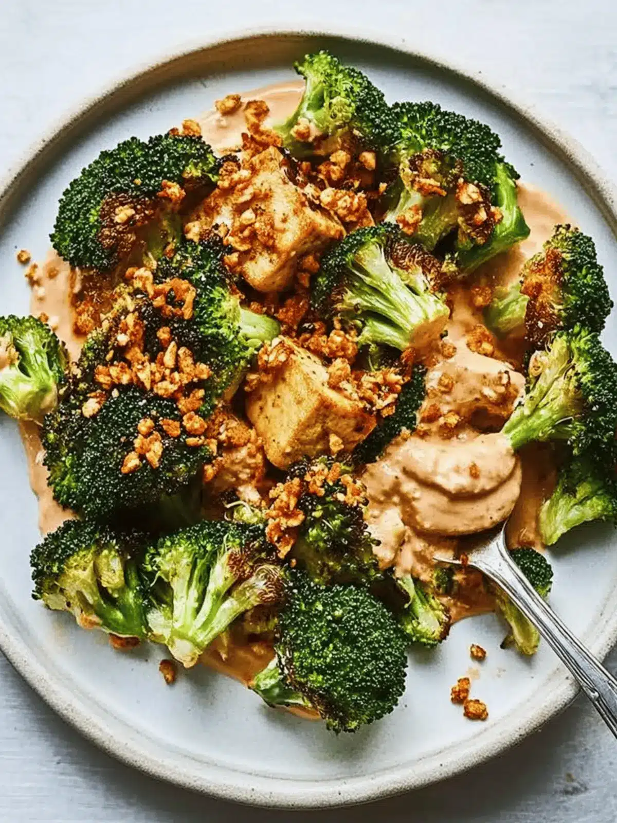 Roasted Broccoli and Whipped Tofu With Chile Crisp Crunch Delight 4 Roasted Broccoli and Whipped Tofu With Chile Crisp Crunch