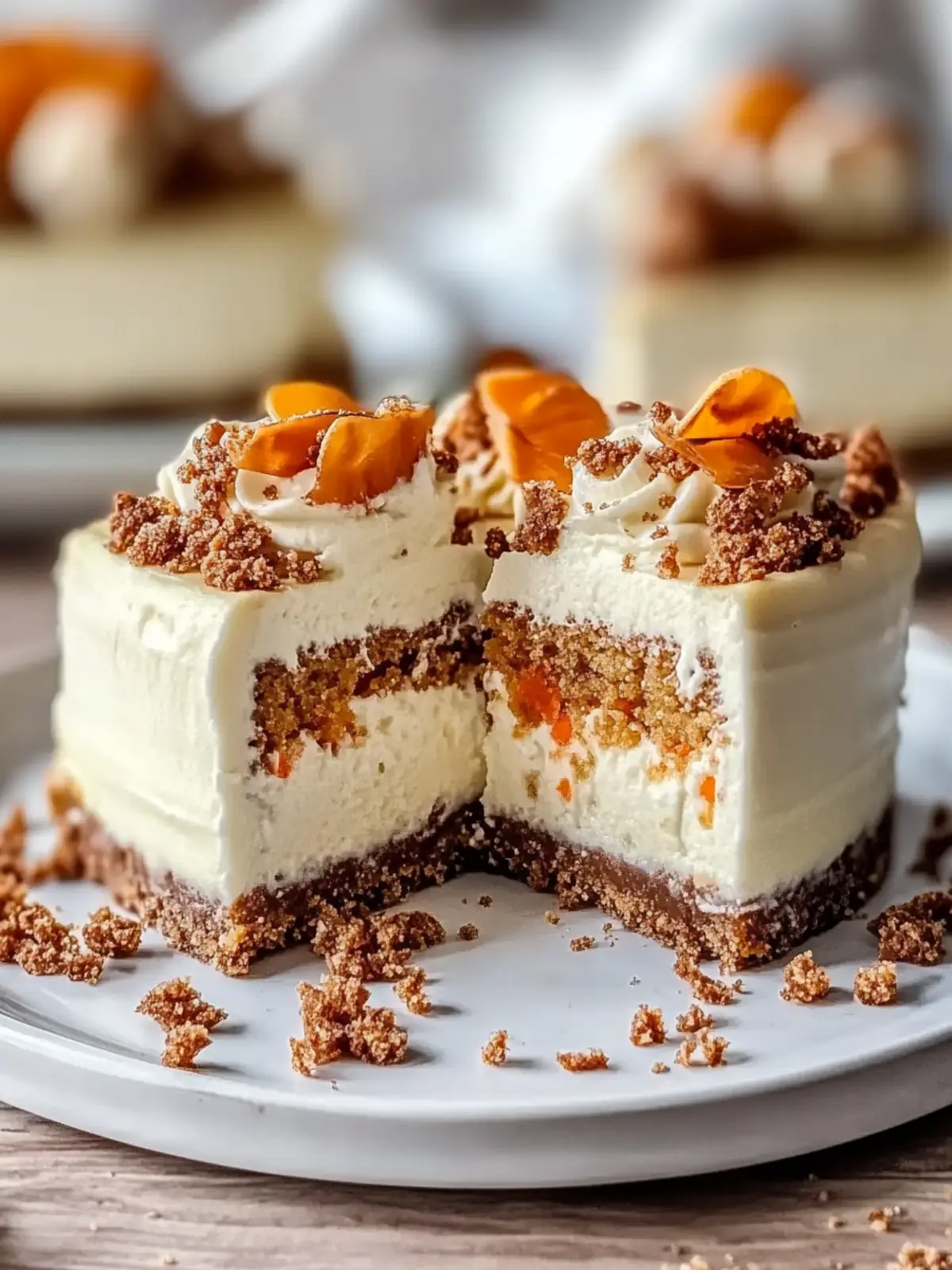 Irresistible Carrot Cake Cheesecake Slices You ll Crave! 4 Carrot Cake Cheesecake Slices